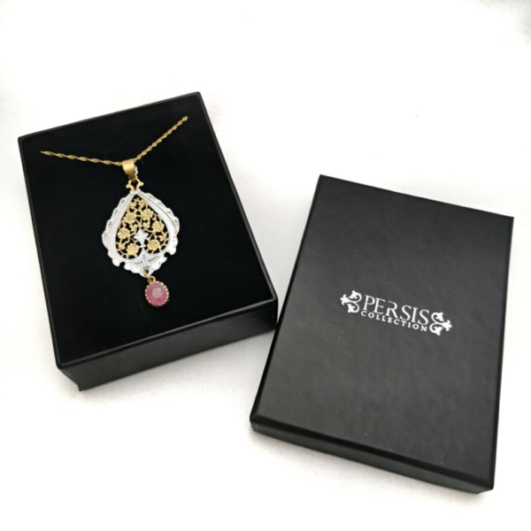 Pink Ruby Ghalamzani Necklace