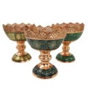 KHATAM ON COPPER CANDY DISH-PERSIS COLLECTION
