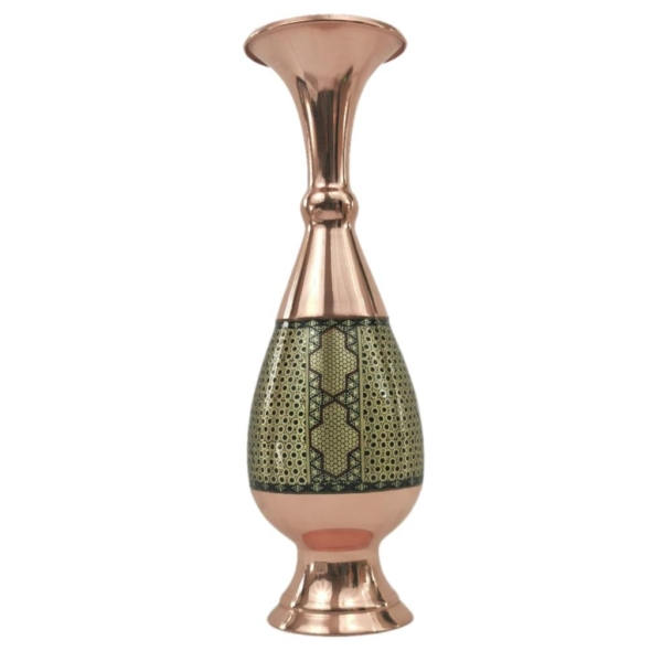 KHATAM ON COPPER VASE-PERSIS COLLECTION