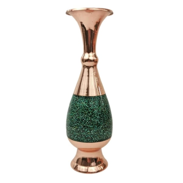 Firoozeh Koobi Turquoise on Copper Vase 26cm