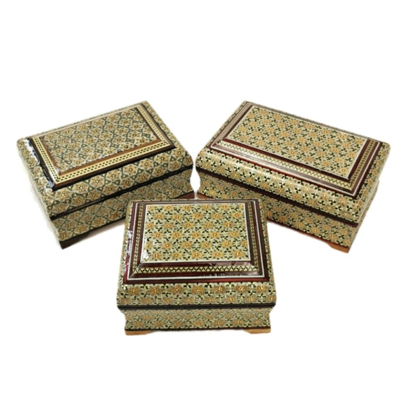 Isfahan Khatam Kari Jewellery Boxes