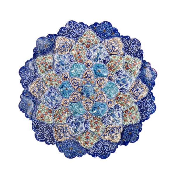 Minakari Enamel Wall Hanging Plate 25cm