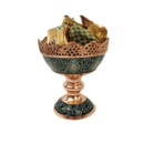 Painting on copper candy dish-Persis Collection