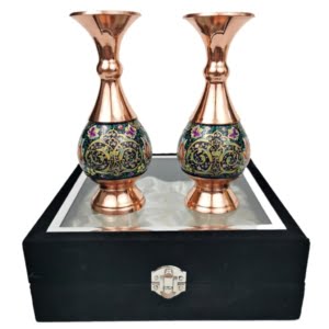 Painting on Copper vase gift set-Persis Collection