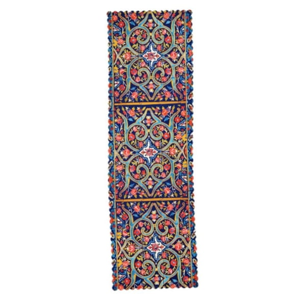 Red Floral Table Runner 135cm