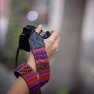 Turkmen Jajim Pattern Camera Strap