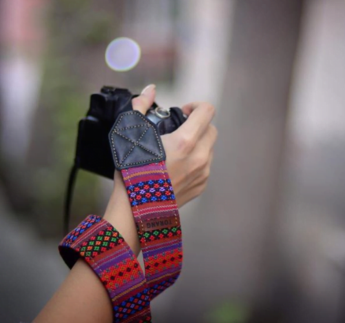 Turkmen Jajim Pattern Camera Strap