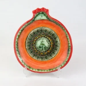 28cm Handmade Pomegranate Ceramic Plate