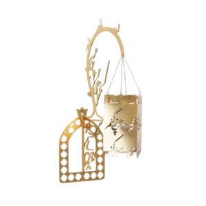 Golden Poem, Wall Metal Candle Holder