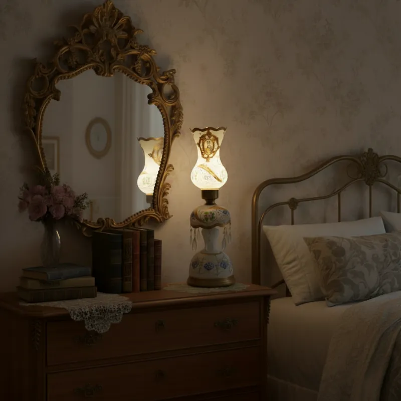 White Persian Laleh Lamps - Tulip Candle Holder