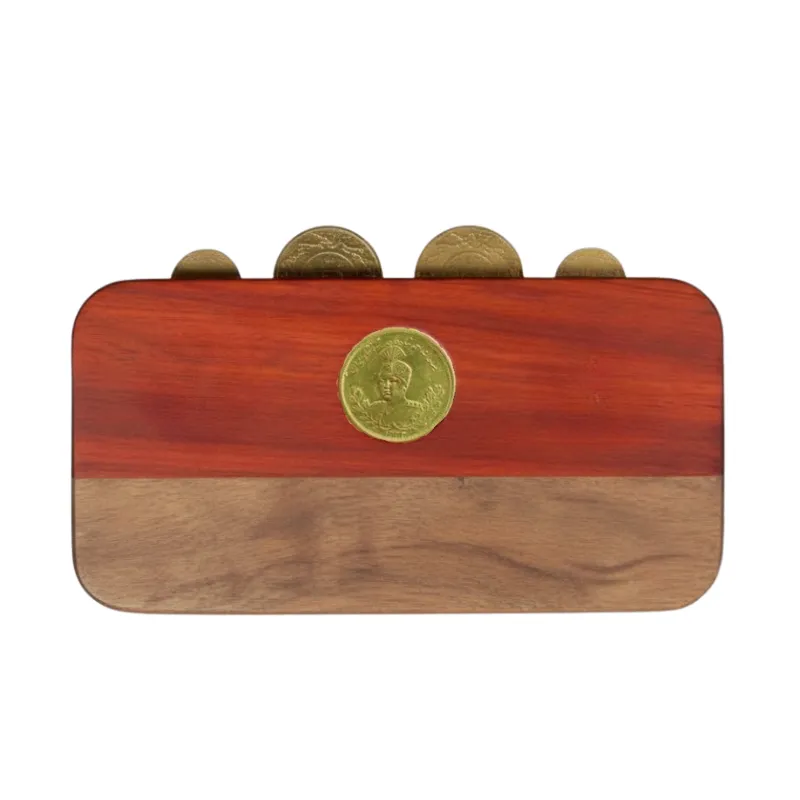 Samin Wooden Clutch Bag