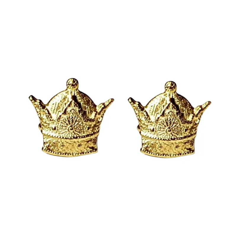 Persian Crown Cufflinks, Gold Plated 925 Silver