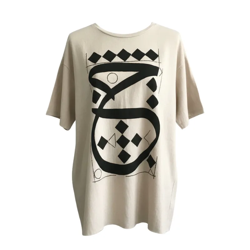 CALLIGRAPHY ART LOOSE BLOUSE, UNISEX