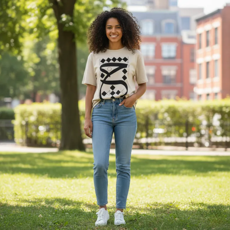 CALLIGRAPHY ART LOOSE BLOUSE-Persis Collection