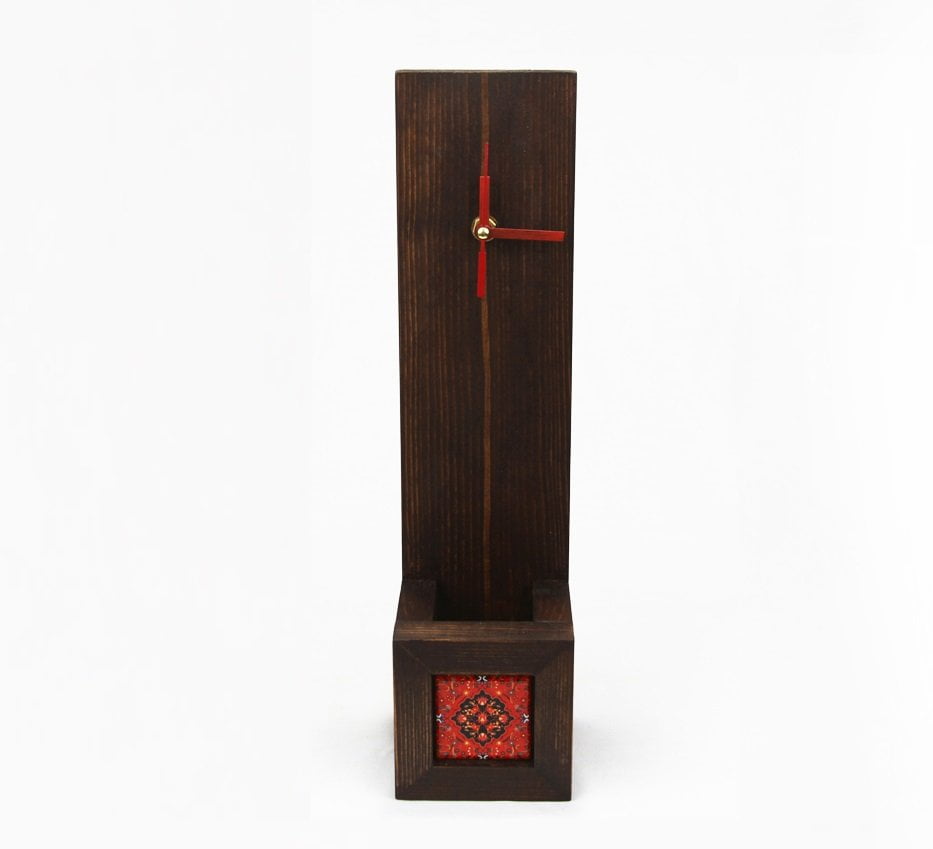 KASHI DESK CLOCK  PENCIL HOLDER