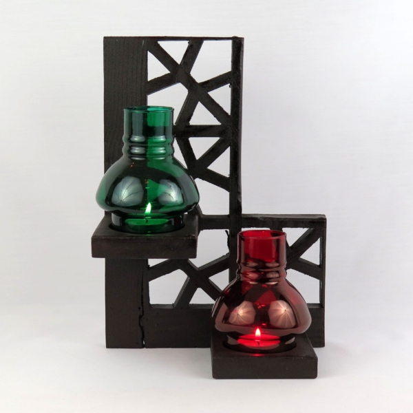 Double Bauble Candle Holder