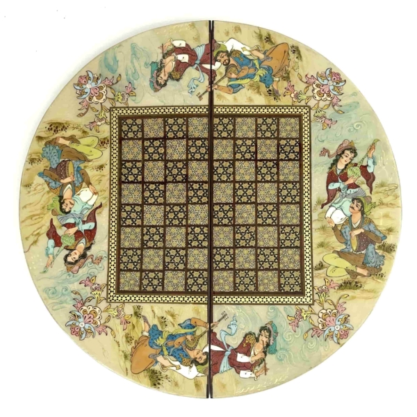 Persian Banquet Backgammon and Chess Set