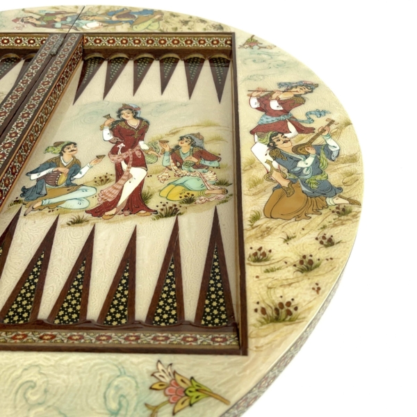 Persian Banquet Backgammon and Chess Set
