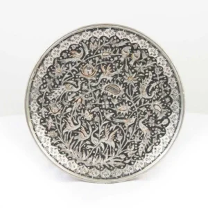 Peacock Persian Ghalam Zani Plate 25CM