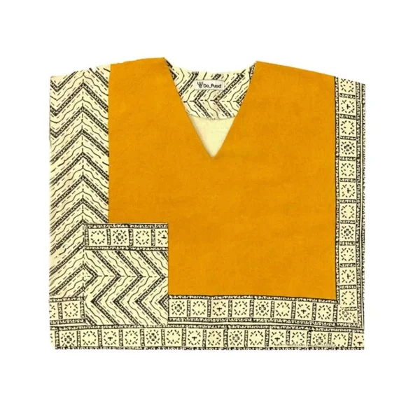 Women’s Cotton Vest Ghalamkar Yellow