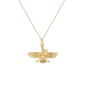 Faravahar 18k Gold Necklace-Small