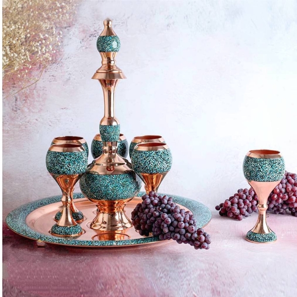 Luxury Turquoise Inlaying Decanter
