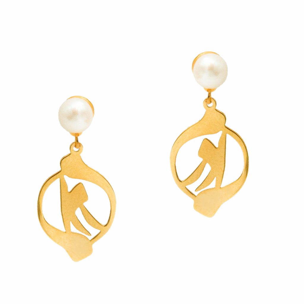 My Mother, 18k Gold Earrings jewelry