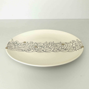 Calligraphy ceramic Plate