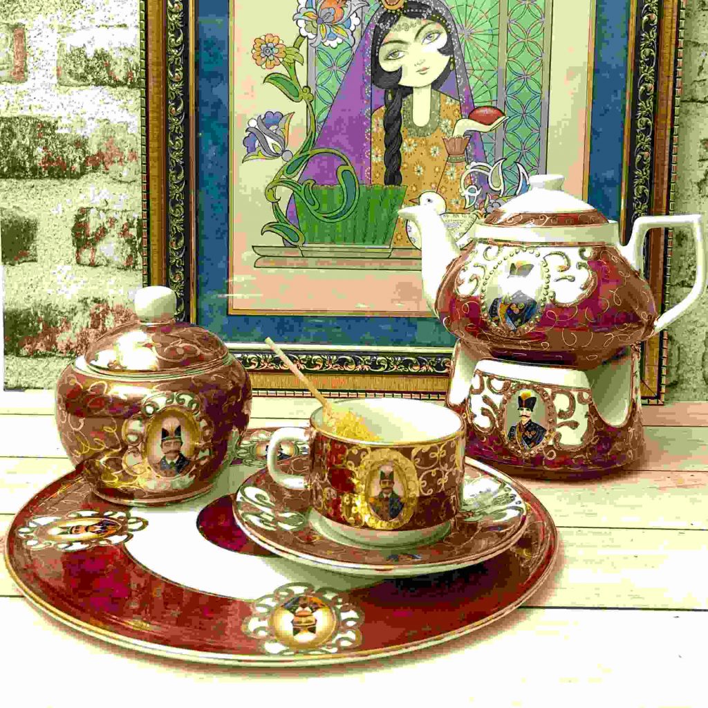 Persian luxury ceramic tea set