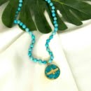 Farvahar Turquoise Gold Necklace