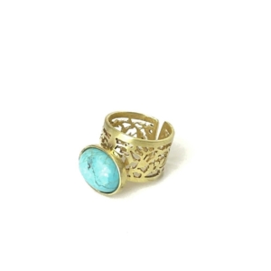 Handmade turquoise ring