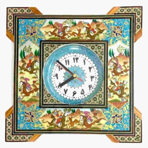 Khatam and Minakari clock