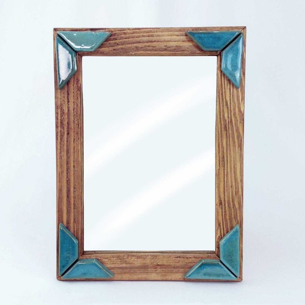 Ceramic bowl set with mirror