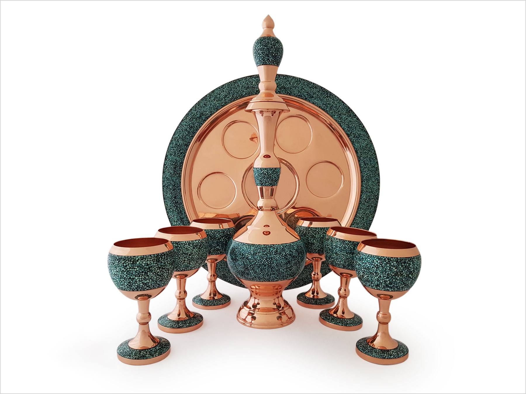 Luxury Turquoise Inlaying Decanter