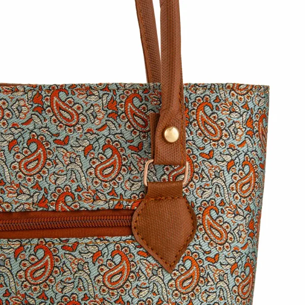Blue Persian Termeh Shoulder Bags
