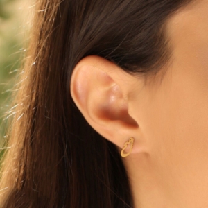 None calligraphy earrings