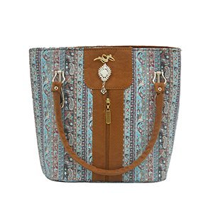 Blue Persian Termeh Shoulder Bags
