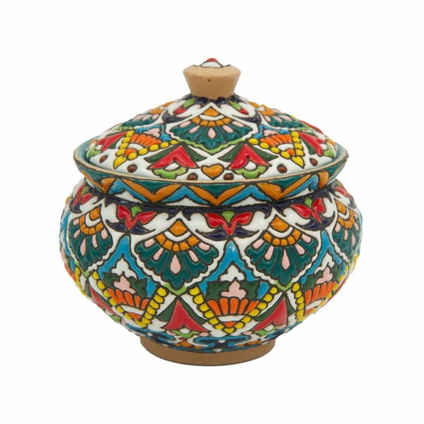 Minakari Tea Set on Pottery Gift Set