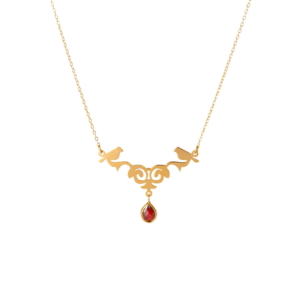 18K Two Birds Gold Necklace