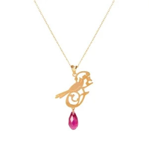 Love and Bird, 18k Gold Necklace