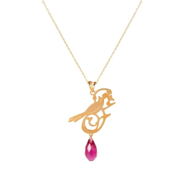 Love and Bird, 18k Gold Necklace