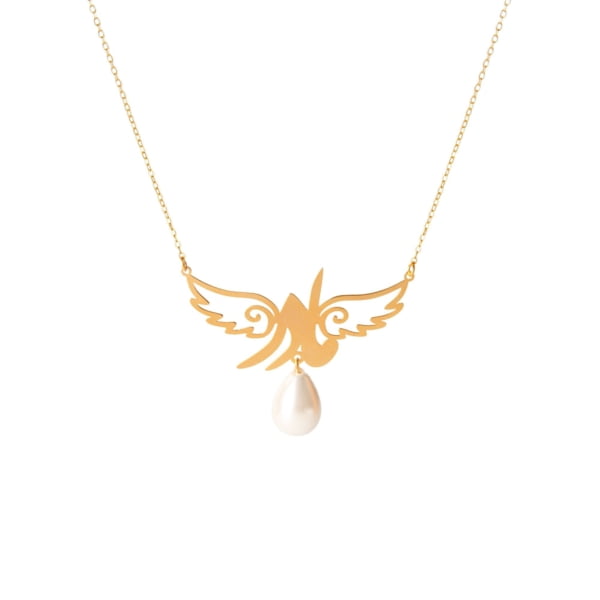 Mother the Angel, 18k Gold Necklace