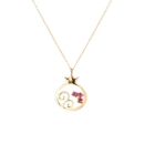 18K Gold Pomegranate Necklace
