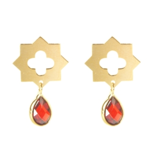 Persian Geometric, 18K Gold Earrings