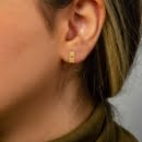 Heart Pattern, 18K Gold Earrings (Copy)