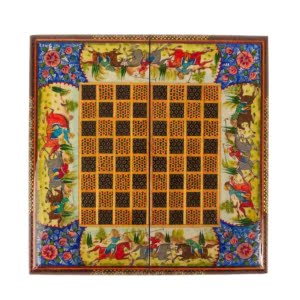 Khatam Backgammon and Chess Set – Chogan 35cm