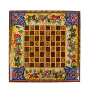 Khatam Backgammon and Chess Set – Chogan 35cm