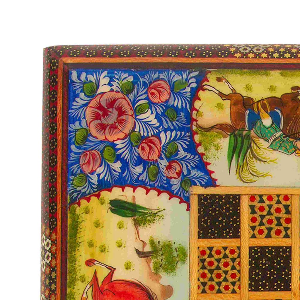 Tazhib Khatam Backgammon and Chess corner patterns