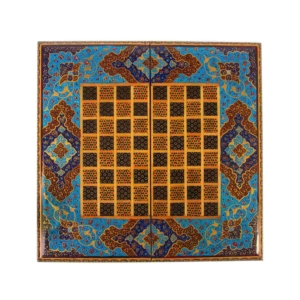 Tazhib Khatam Backgammon and Chess Set - 35cm