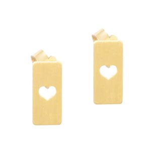 The Heart, 18k Gold Earrings